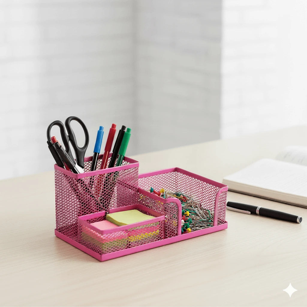 Organisateur de Bureau Rose